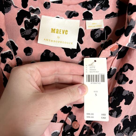 NWT Anthropologie Maeve Rita Leopard Print Tunic LAST CALL - Picture 6 of 9